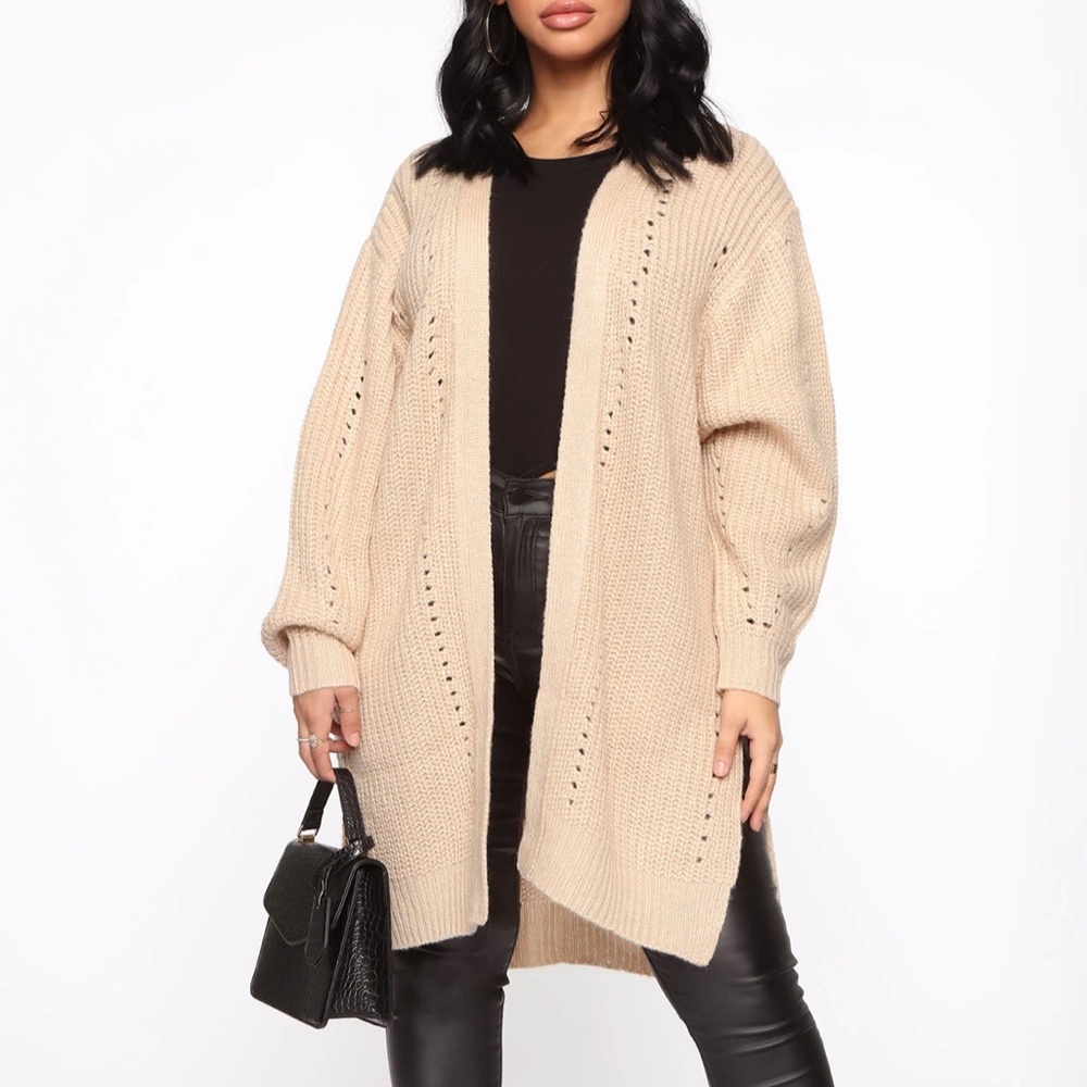Get Your Own Balloon Sleeve Cardigan Fashion Nova